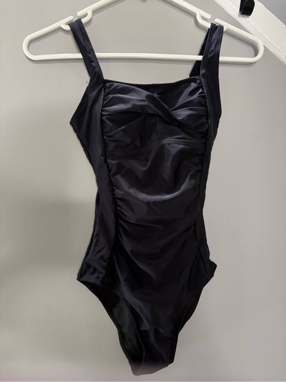 0154: Girls' Classic Black One-Piece Swimsuit